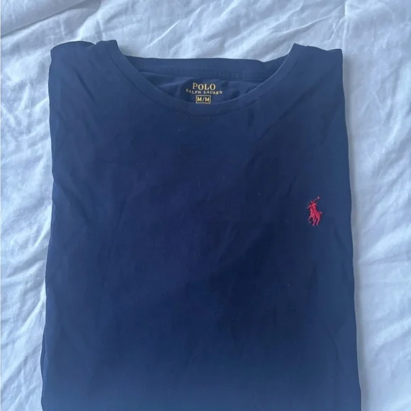 Polo Ralph Lauren Tee Shirt Navy Blue - Picture 3 of 4